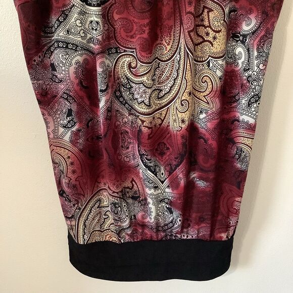 Judith Y2K Whimsigoth Witchy Fairy Grunge Paisley Milkmaid Blouse 1X - Picture 10 of 12